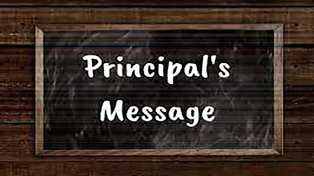 Principal's Message Image
